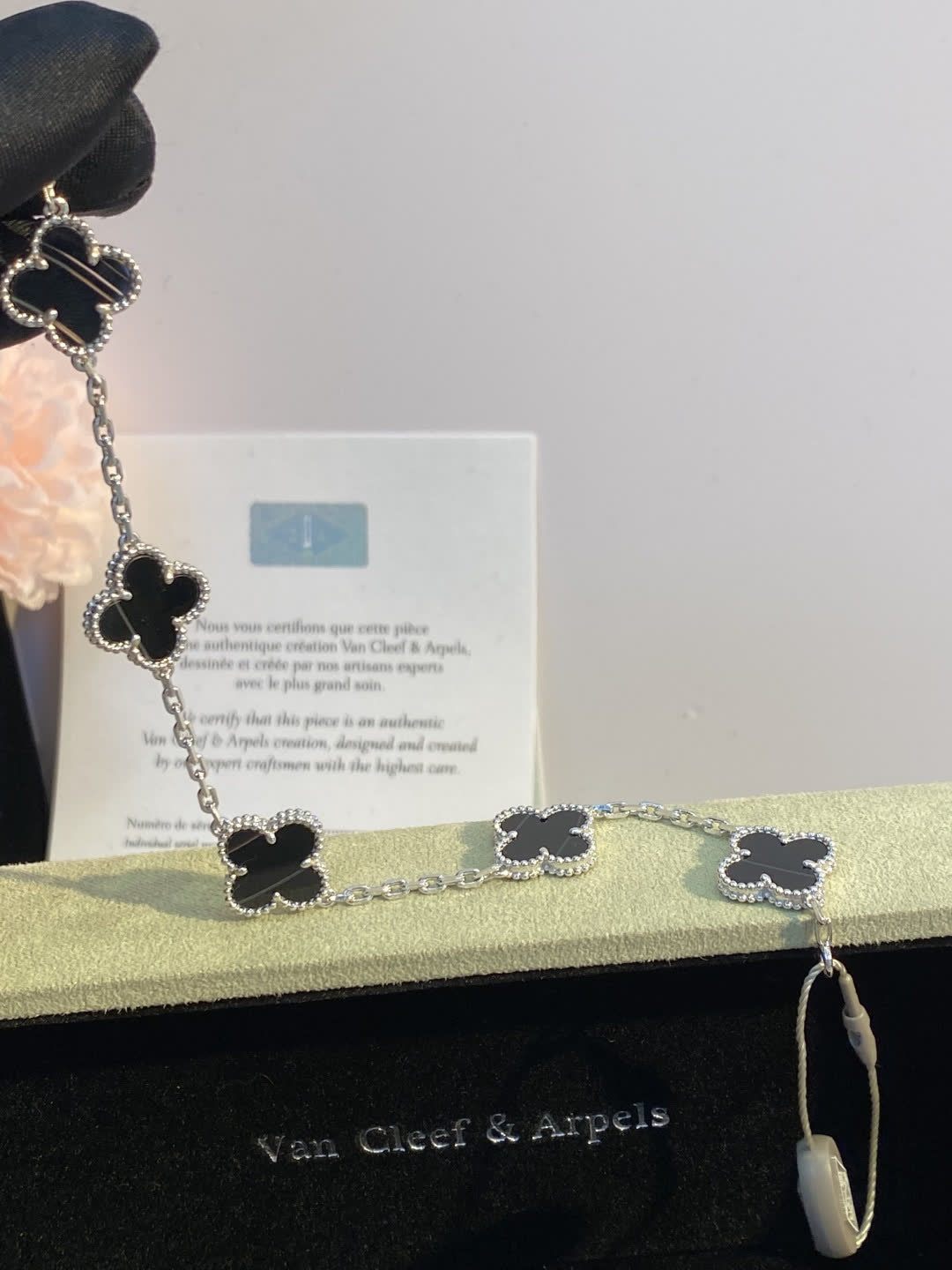 Van Cleef & Arpels Alhambra Earrings and Necklace Set